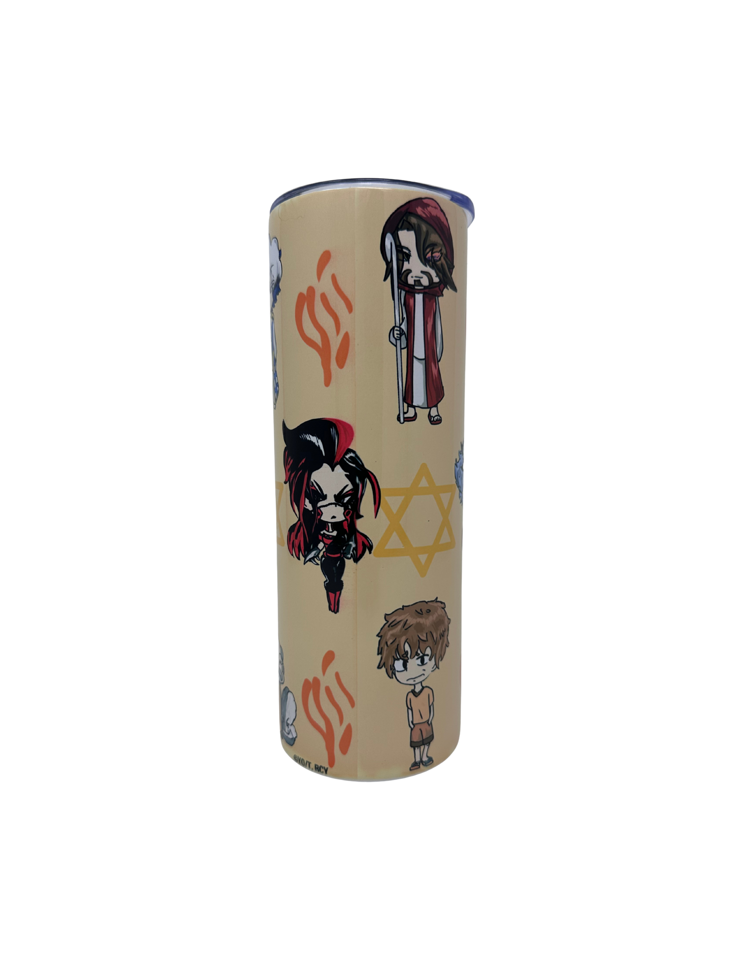 Rak Chazak Yisrael Chibi Print Tumbler