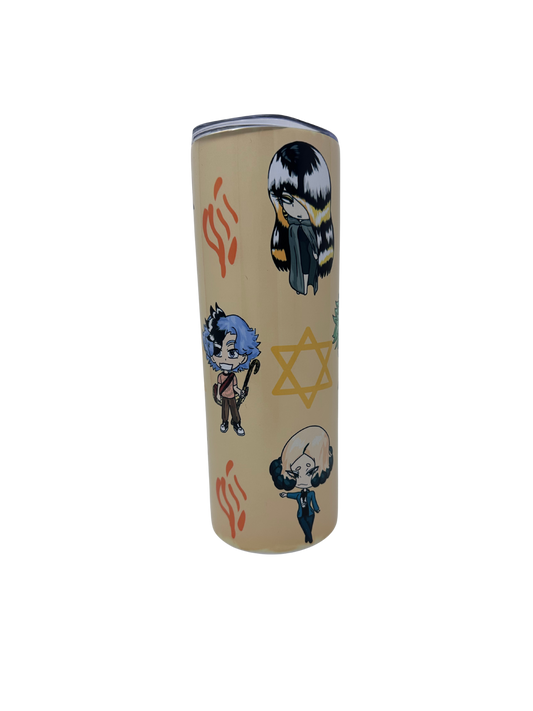 Rak Chazak Yisrael Chibi Print Tumbler