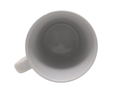 Isaiah 25:4 pink and green striped flower mug