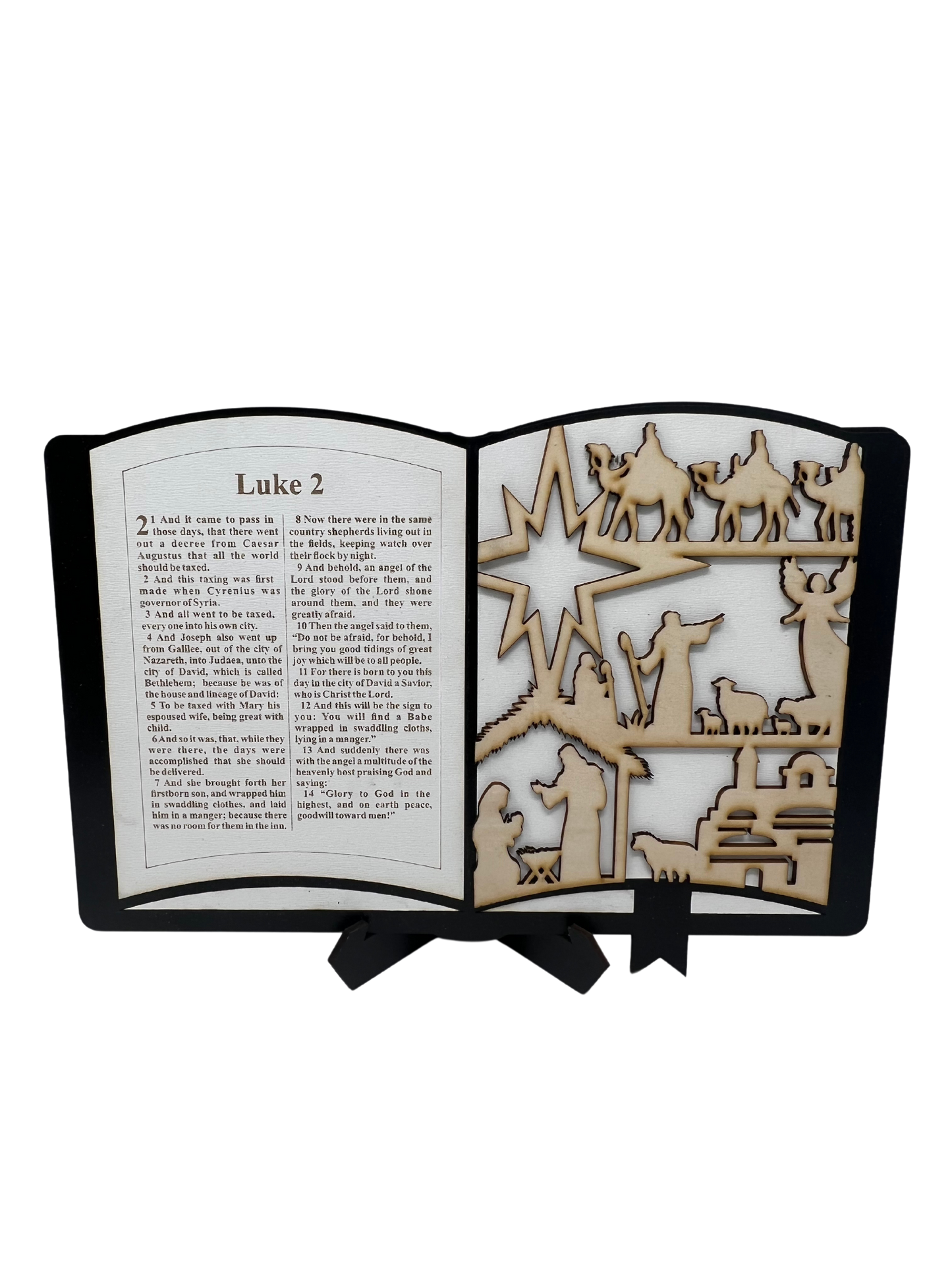 Luke 12 Bible chapter woodwork stand